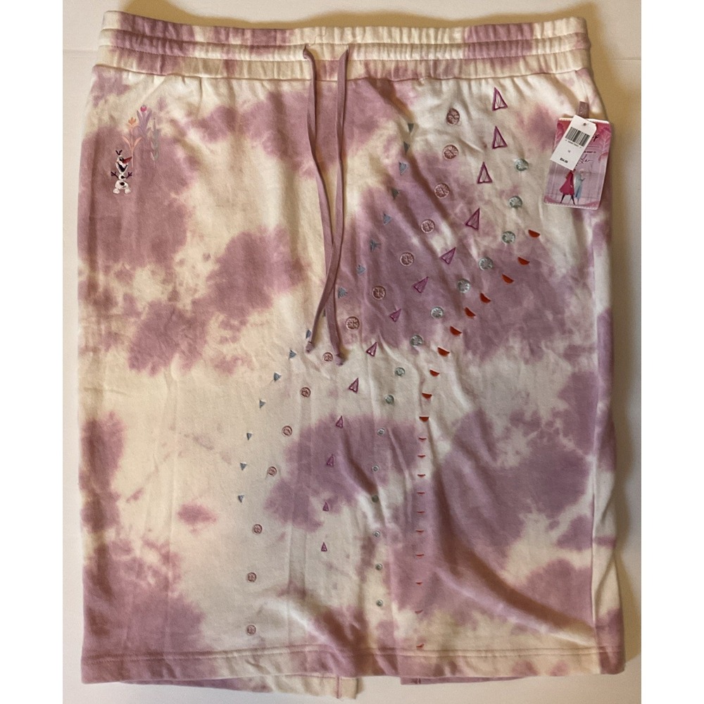 Disney Purple Mauve Frozen Tie Dye Skirt Size 1X New